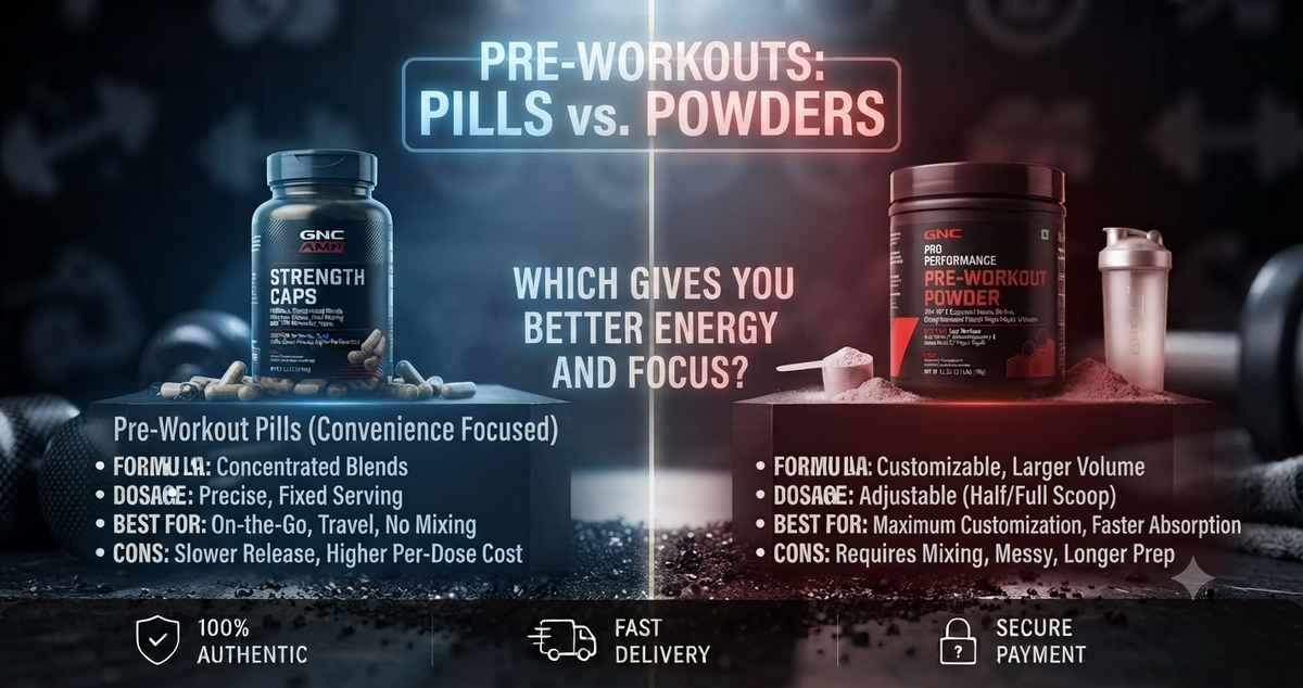 Pre-Workout Pills vs. Powders: Which Gives You Better Energy and Focus?