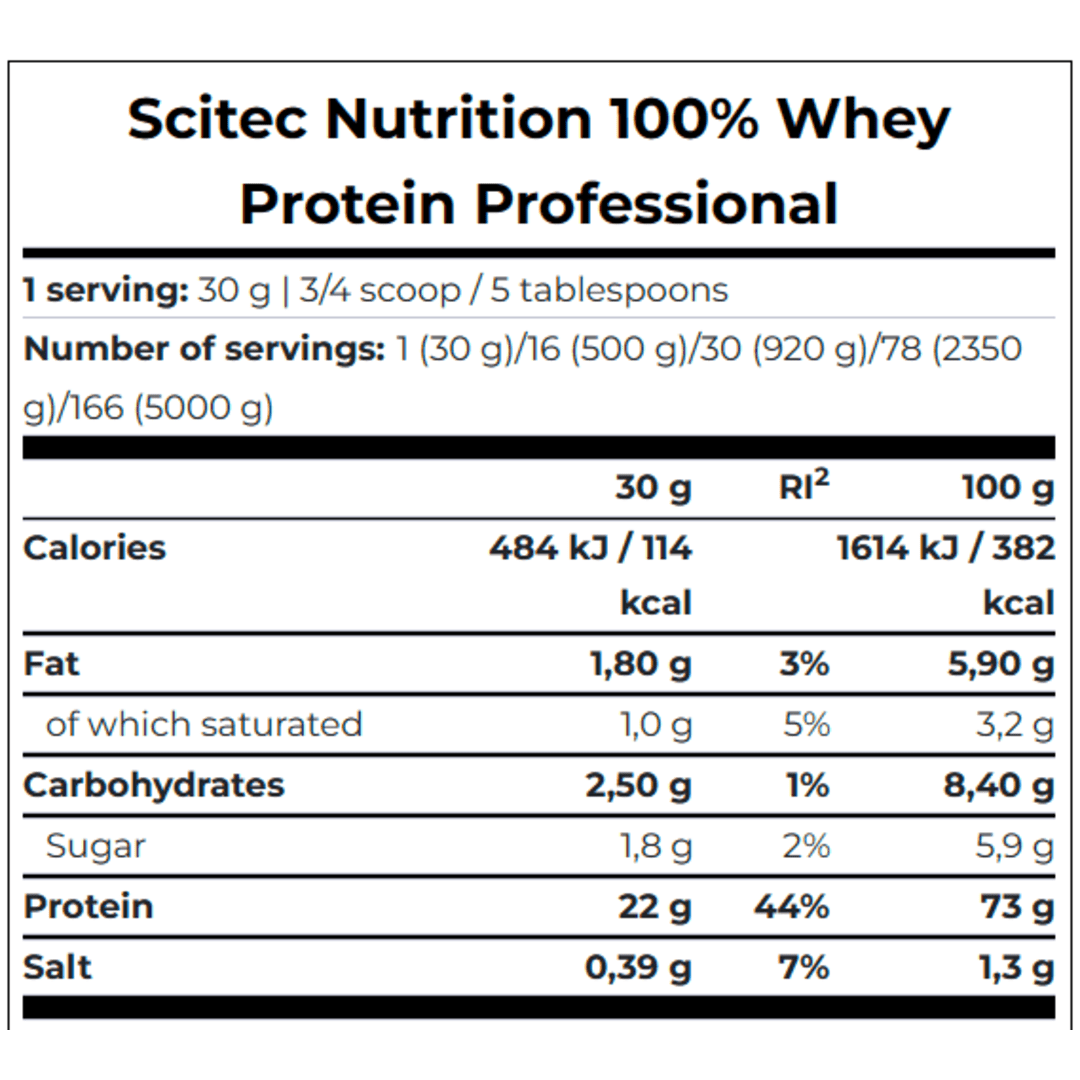 Scitec Nutrition 100% Whey Protein Professional 2.35 kg