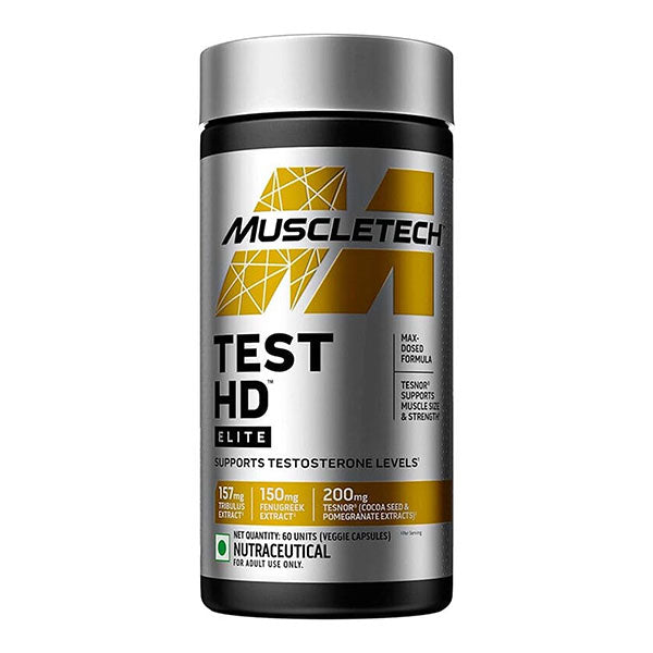 MuscleTech Test HD Elite, Testosterone Booster, Tesnor Extract 200mg, Tribulus Extract 157mg, Fenugreek Extract 150mg, Ashwagandha Extract 62.5mg, Stinging Needle Extract 50mg, Korean Ginseng Extarct