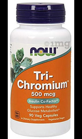 Now Foods Tri-Chromium 500mcg Veg Capsule