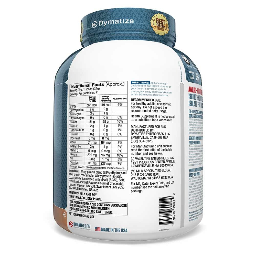 Dymatize Iso 100 Hydrolyzed 5Lbs