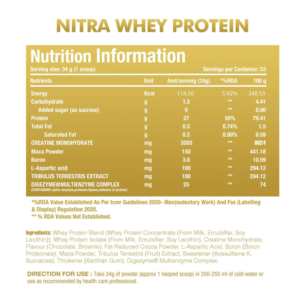 Nitra Whey Protein 4 LB