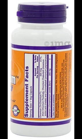 Now Foods Tri-Chromium 500mcg Veg Capsule