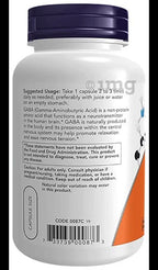 Now Foods GABA 500mg Veg Capsule