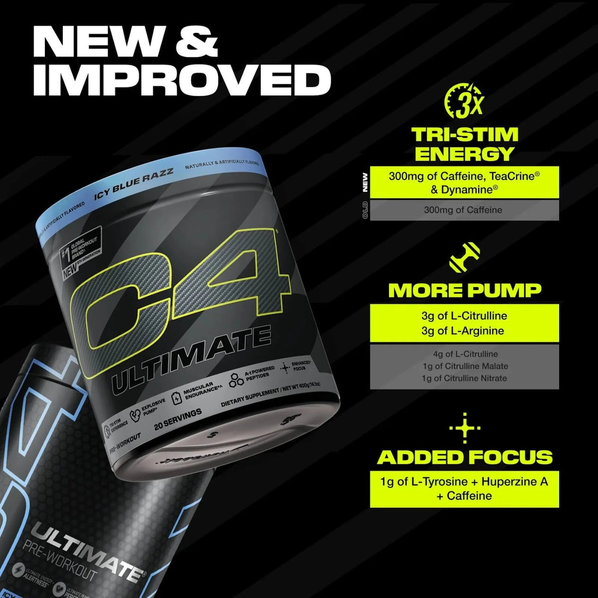 Cellucor C4 Ultimate Pre Workout Powder | 20 Servings