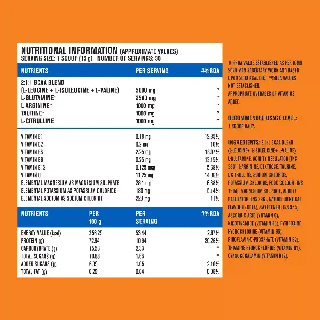 Fast & up BCAA Advanced
