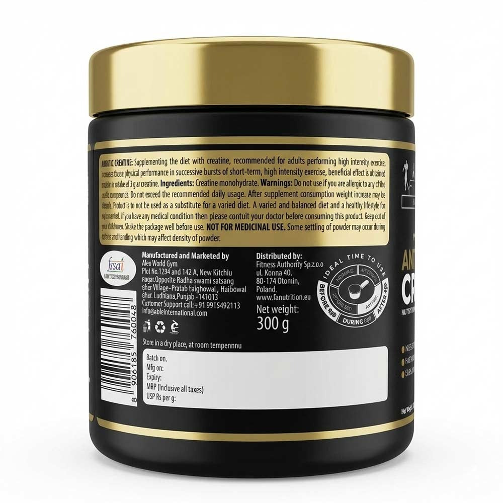 Kevin Levrone Black Line Anabolic Creatine Monohydrate 300g (100 Servings)