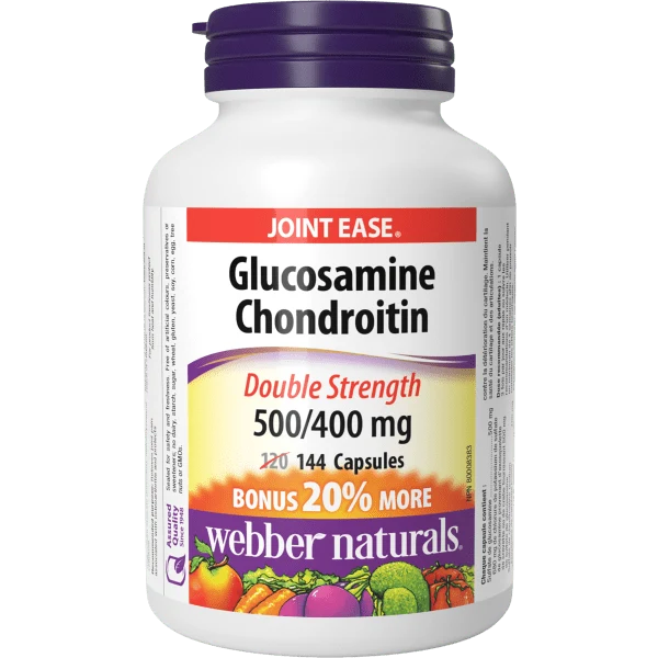 Webber Naturals Glucosamine Chondroitin 500/400 mg Capsules Double Strength