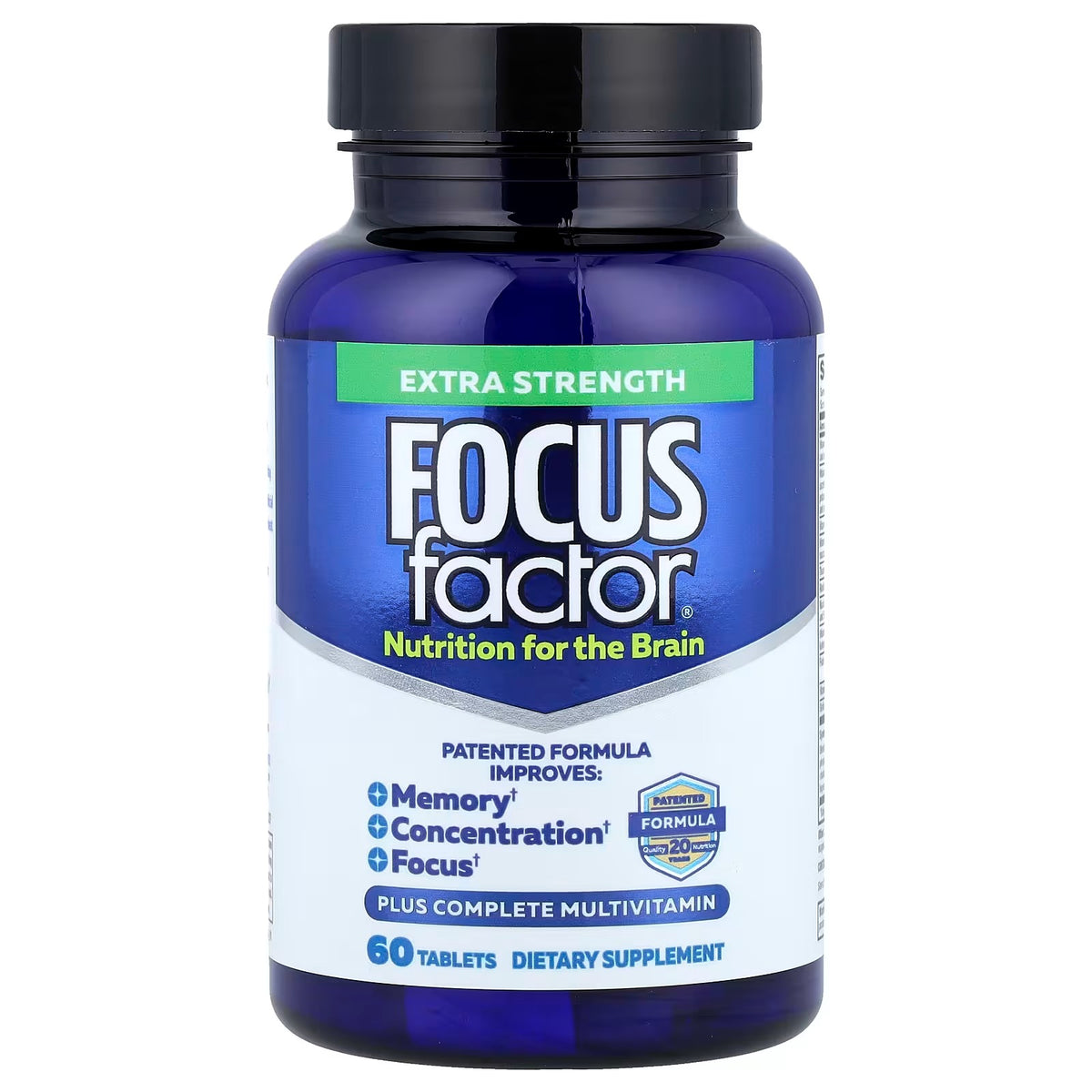 Focus Factor, Nutrition For The Brain, 60 Tablets extra strenght