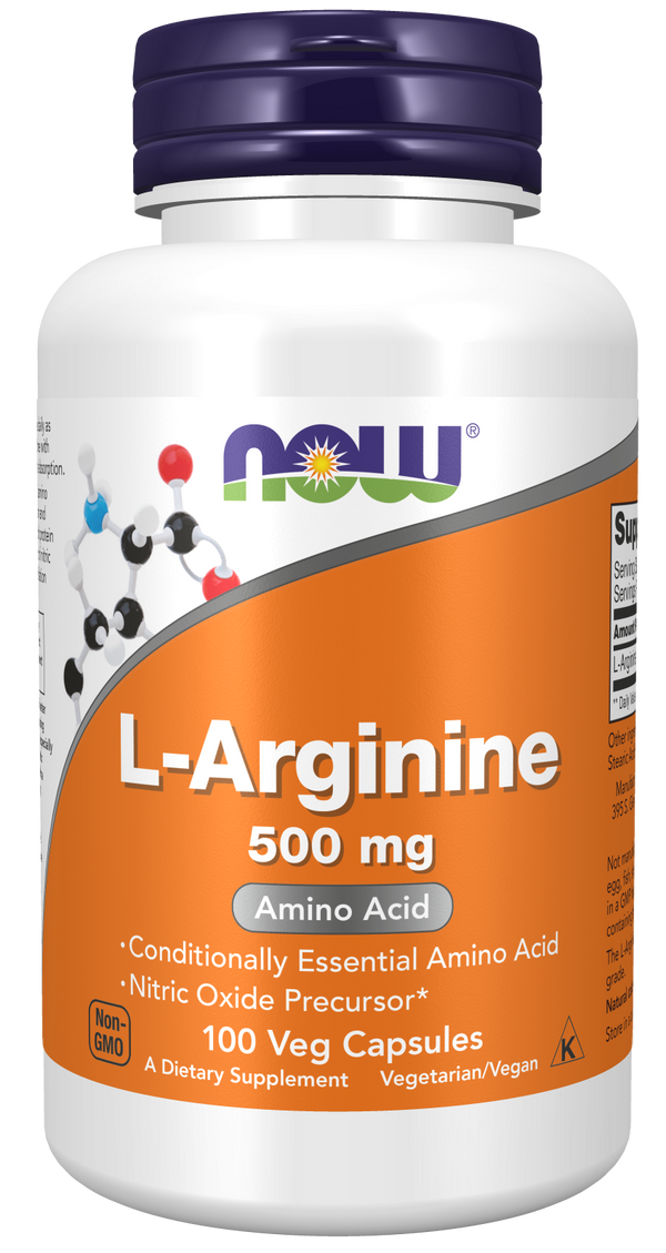 NOW L-Arginine, Double Strength 1000 mg Tablets