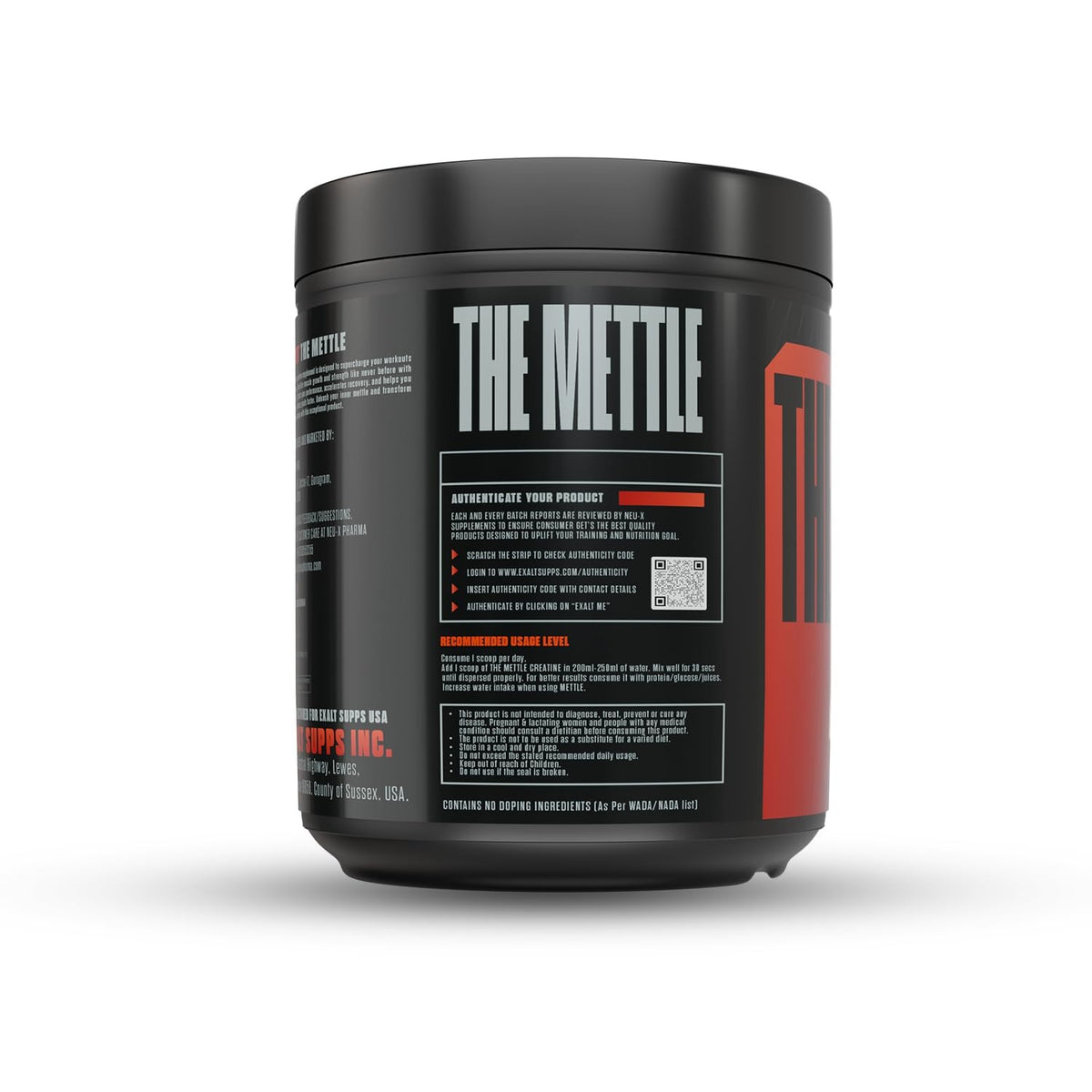 The Mettle TRI Creatine | 300g | 100 Servings | Creatine Monohydrate | Creatine HCL | Faster Recovery | Extreme Strength