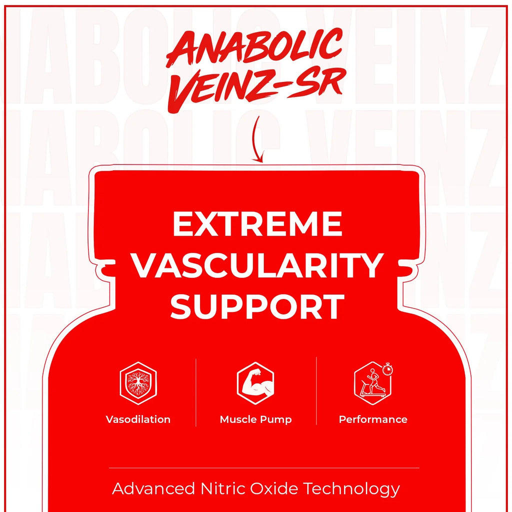 Anabolic Veinz SR ( Nitric Oxide Booster || Stim Free Preworkout)