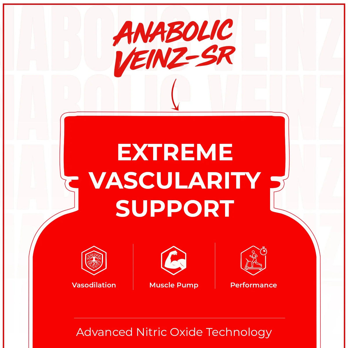 Anabolic Veinz SR ( Nitric Oxide Booster || Stim Free Preworkout)