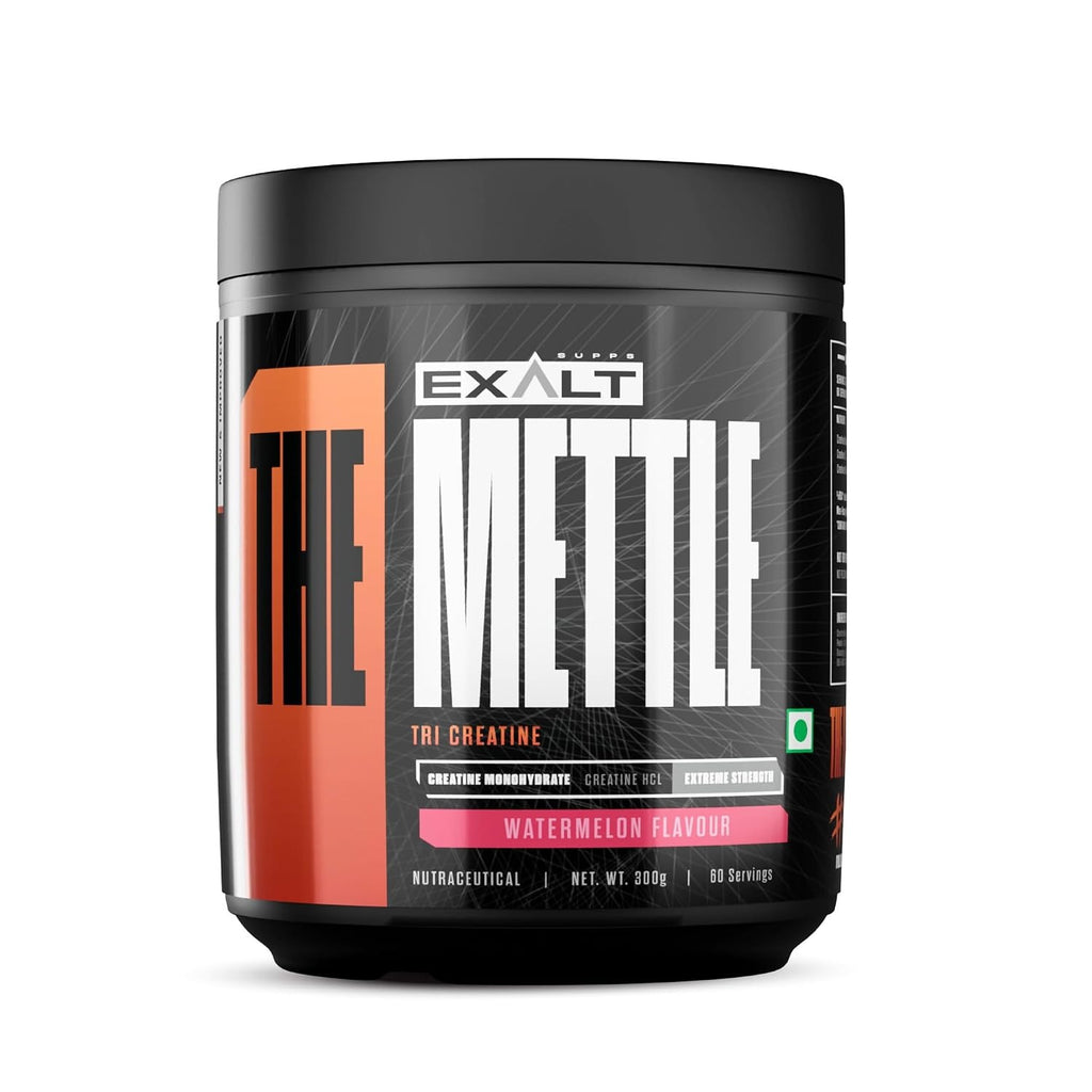 The Mettle TRI Creatine | 300g | 100 Servings | Creatine Monohydrate | Creatine HCL | Faster Recovery | Extreme Strength