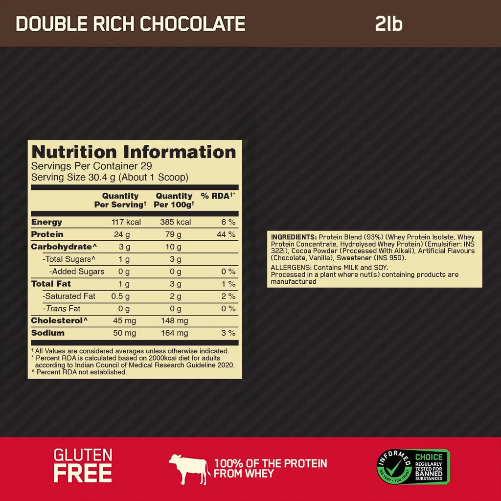 Gold Standard 100% Whey Protein | 907 g (2 lbs)