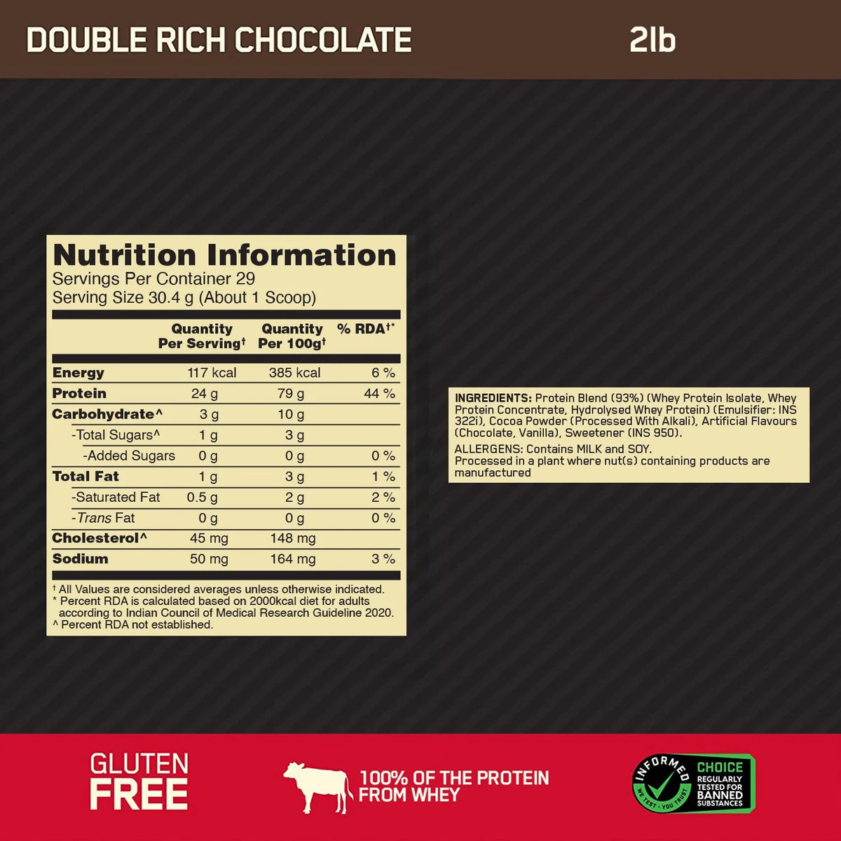 Gold Standard 100% Whey Protein | 907 g (2 lbs)