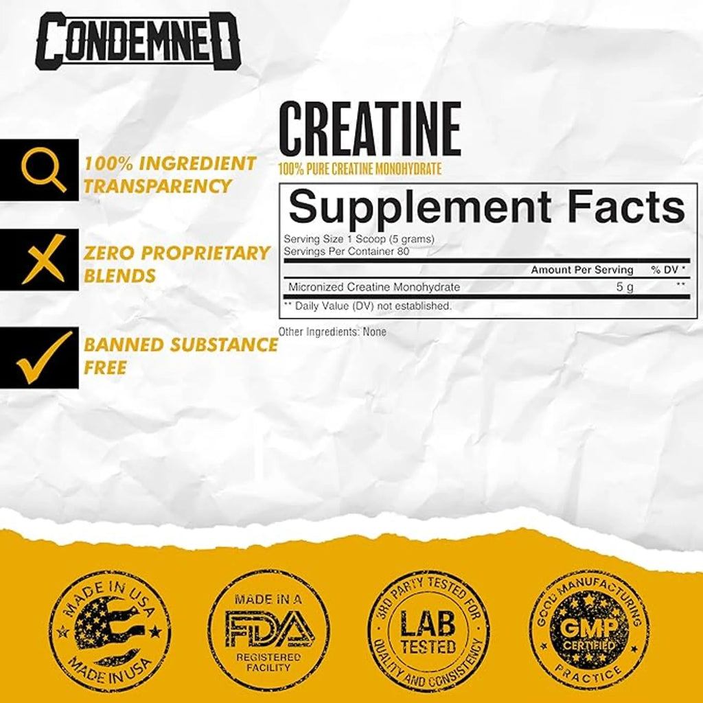 Condemned Labz Essetials Creatine Monohydrate 400g