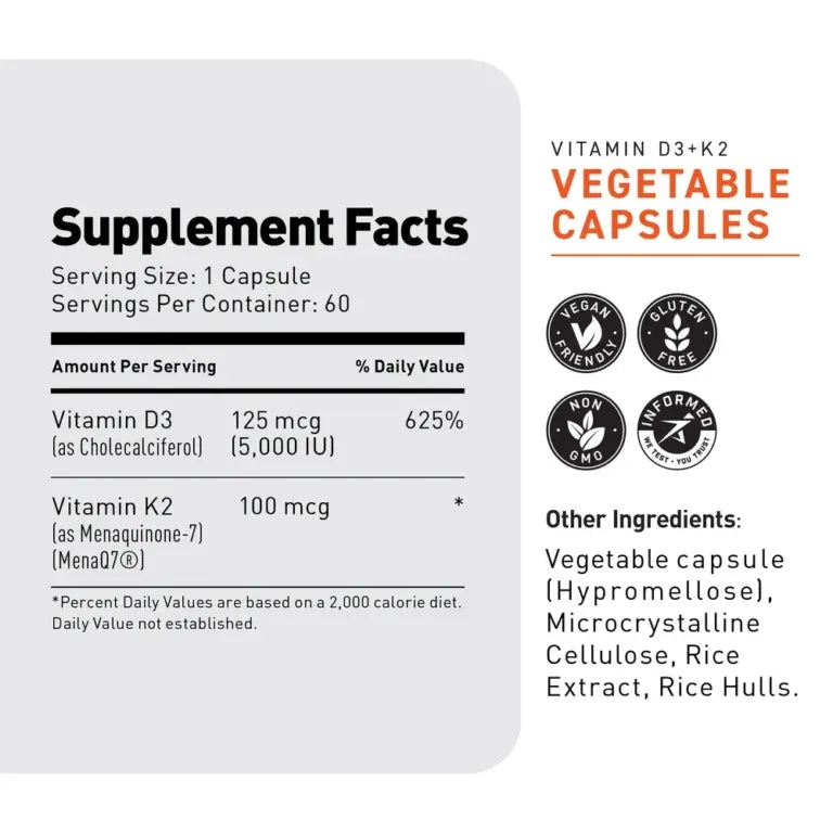 Vitamin D3 + K2