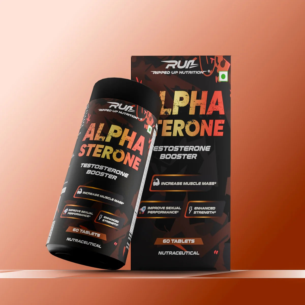 RIPPED UP NUTRITION Alpha Sterone- Testosterone Booster