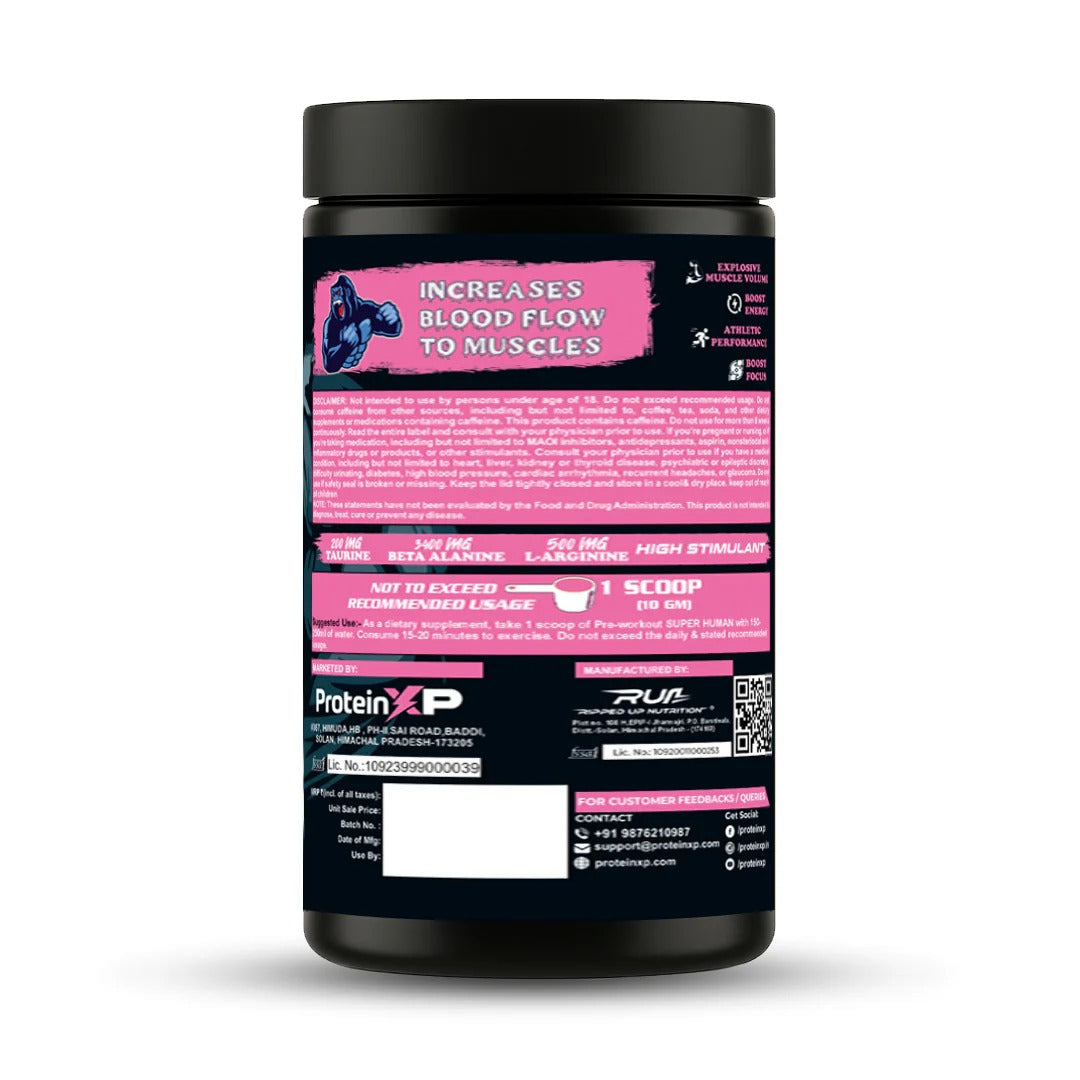 PROTEIN XP  Super Human Preworkout