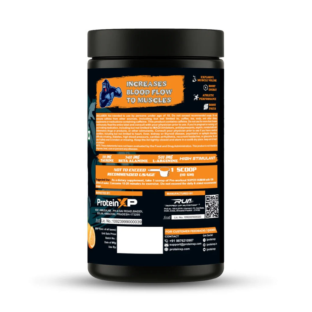 PROTEIN XP  Super Human Preworkout
