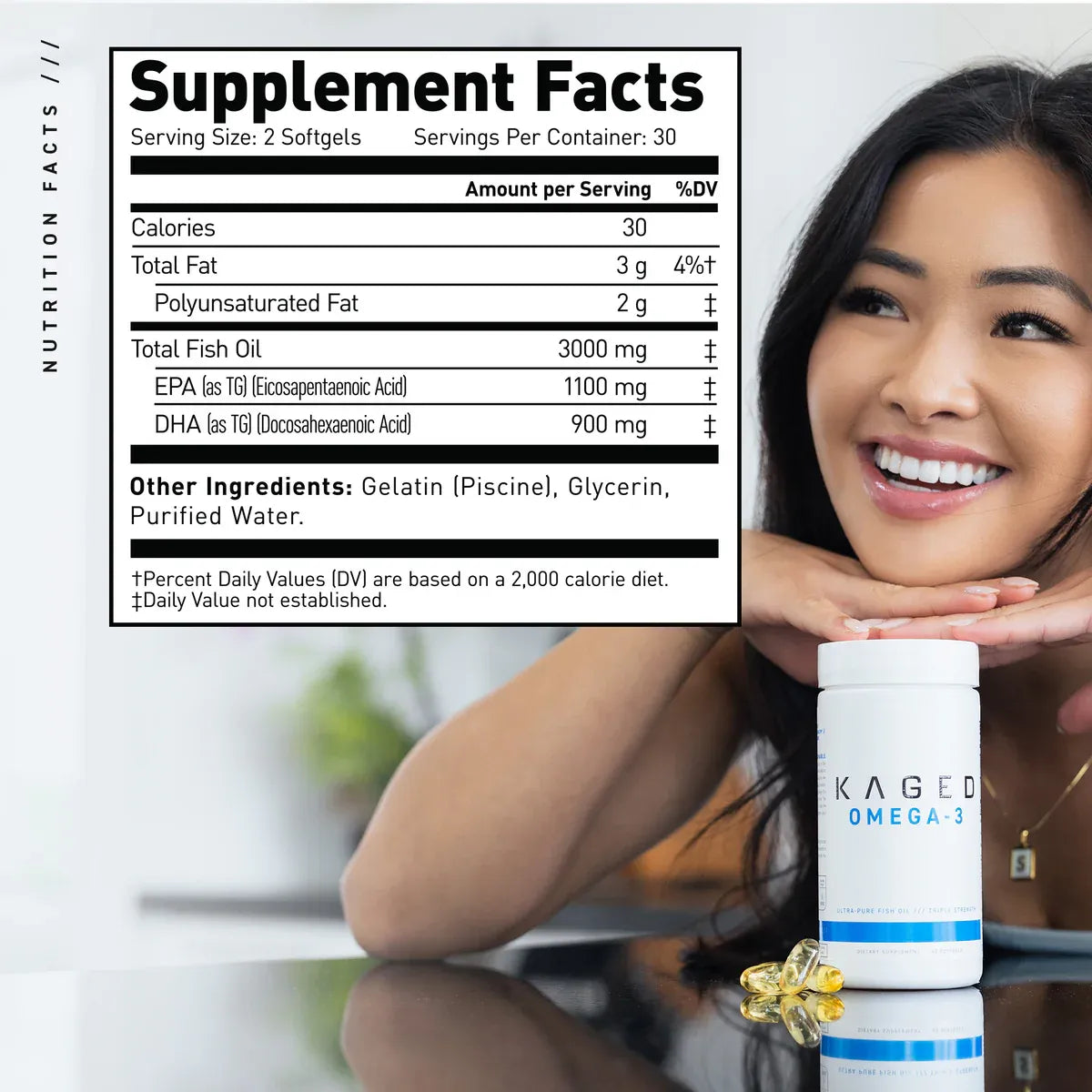 kaged WILD-CAUGHT FISH OIL Omega-3