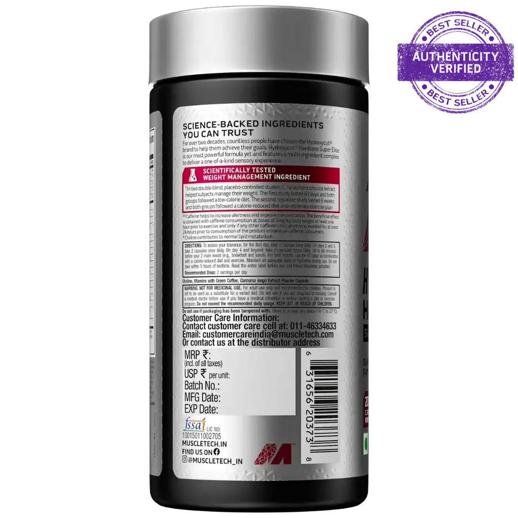 Muscletech™ Hydroxycut® Hardcore Super Elite 100 units