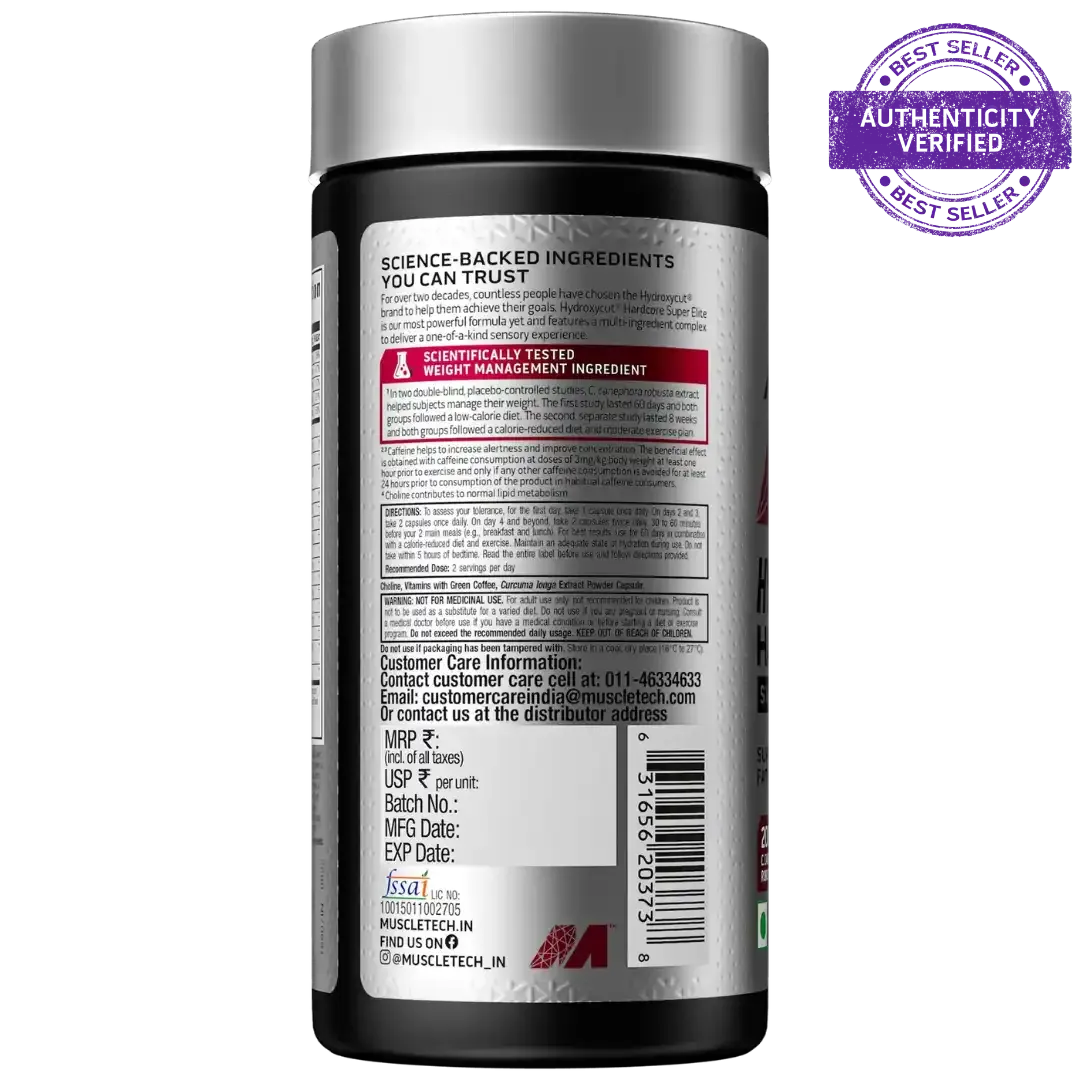 Muscletech™ Hydroxycut® Hardcore Super Elite 100 units