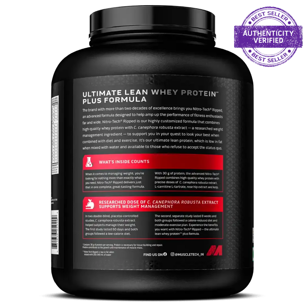 MuscleTech™ Nitro-Tech™ Ripped Whey Protein Powder