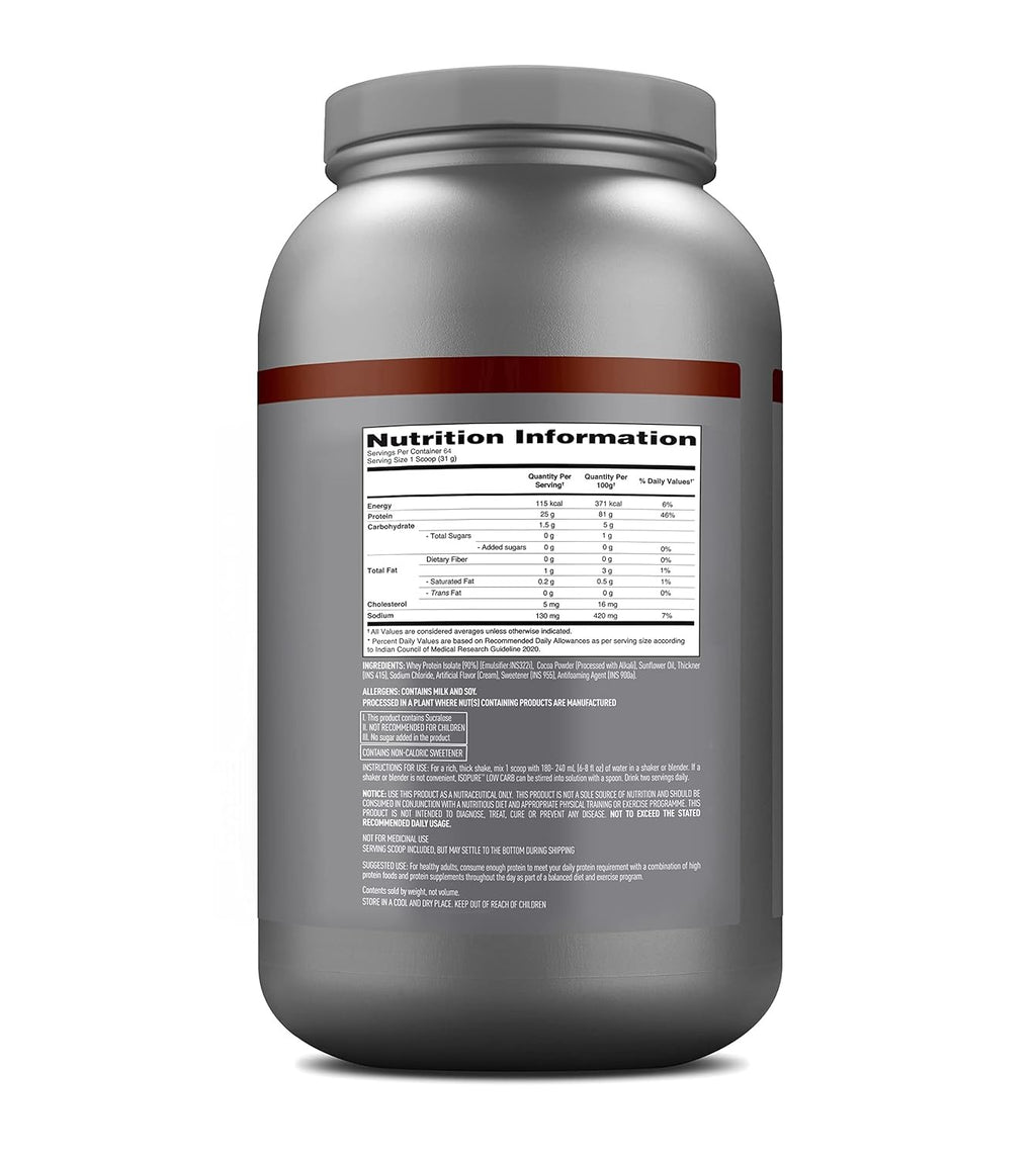 Isopure Low Carb Whey Protein Isolate  2 kg