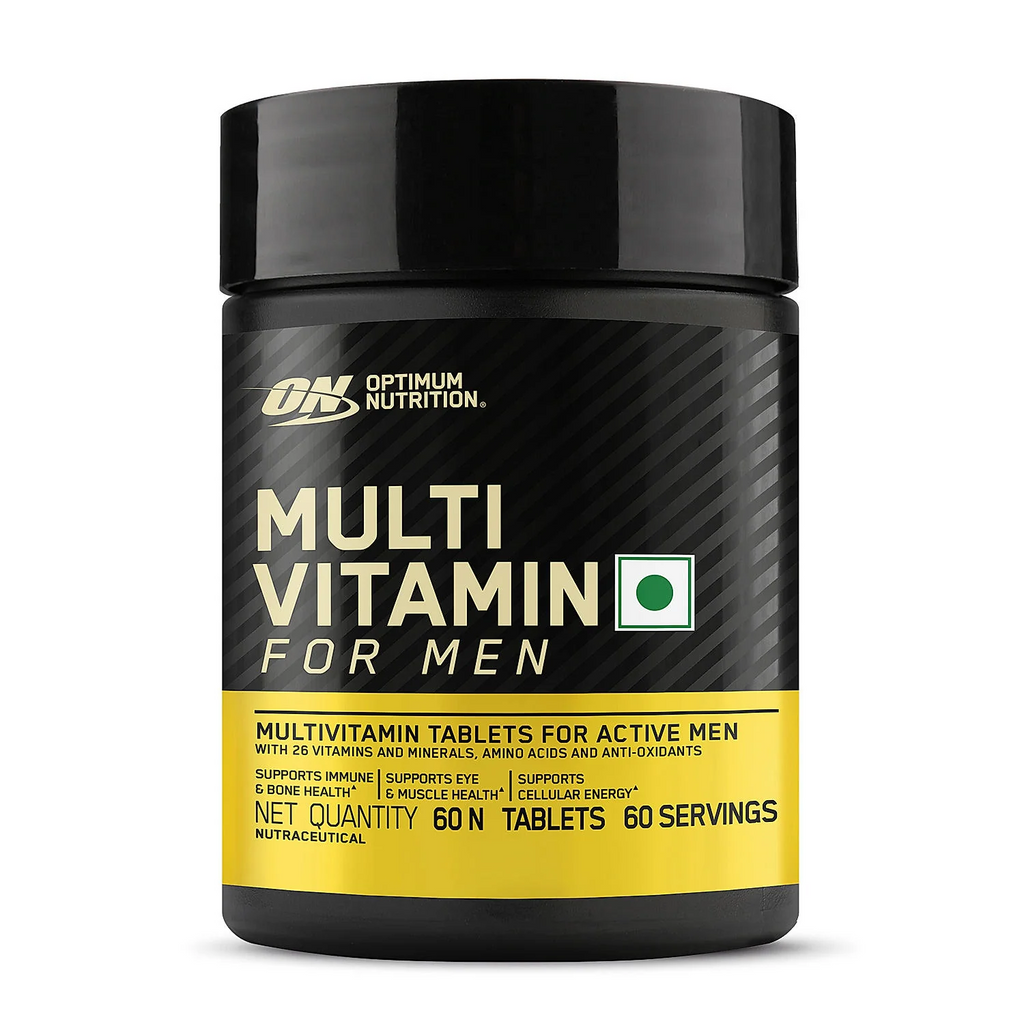Optimum nutrition Multivitamin for MEN- 60 Tablets, 26 Vitamins & Minerals, Amino Acids & Anti-Oxidants