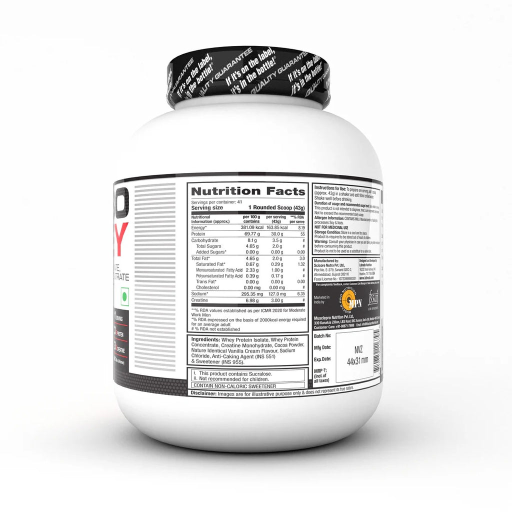 Labrada turbo whey - isolate, concentrate, and creatine 1.8 kg