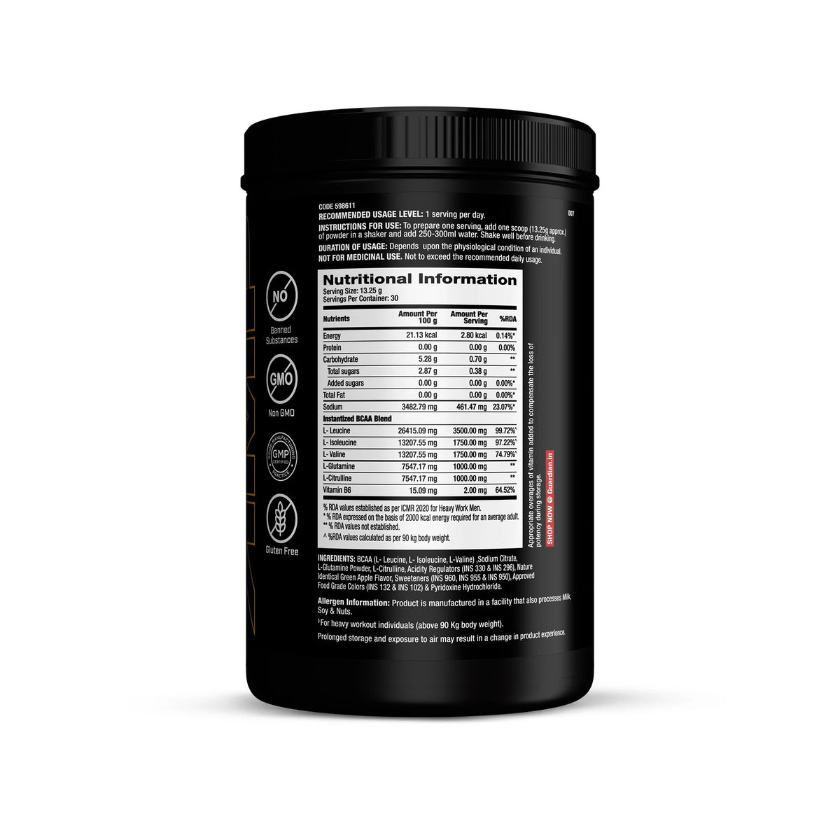 GNC Gold Series BCAA Advanced