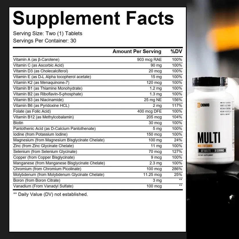 Condemned Labz Multi Multivitamin – 60 Tablets | 30 Servings | Made in USA