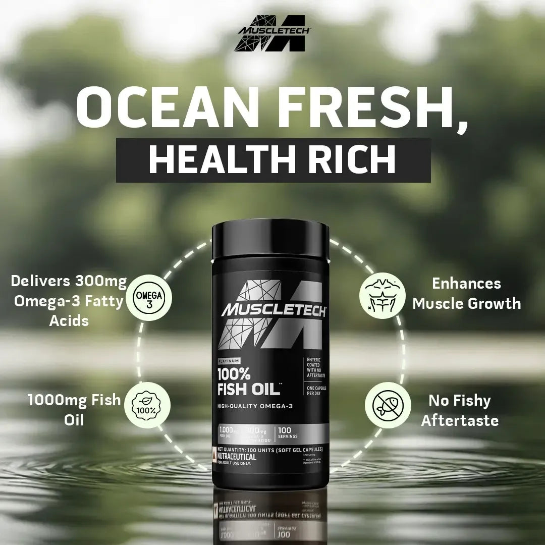 Muscletech™ Platinum Omega Fish Oil 100 units