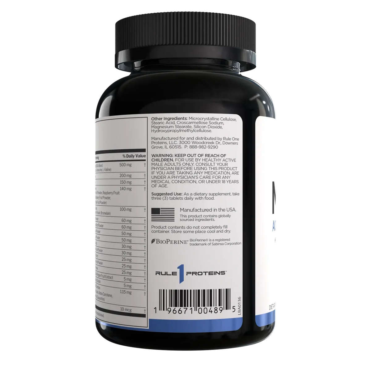 Rule1 Men’s Multi Vitamin | Best Multivitamin for Men | 90 Tablets | Made in USA