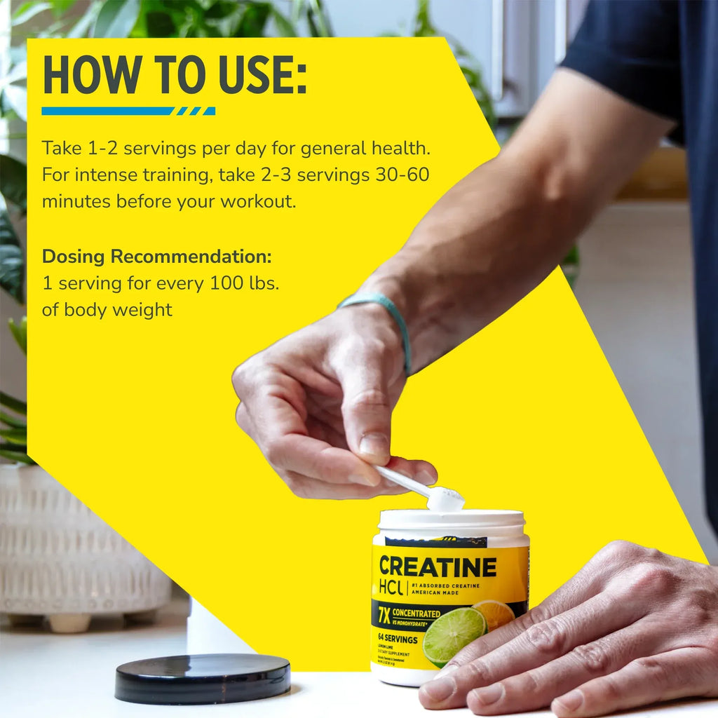 CON-CRĒT® Creatine HCl Powder - Unflavored