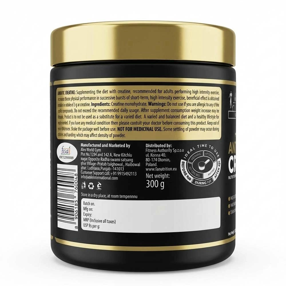 Kevin Levrone Black Line Anabolic Creatine Monohydrate 300g (100 Servings)