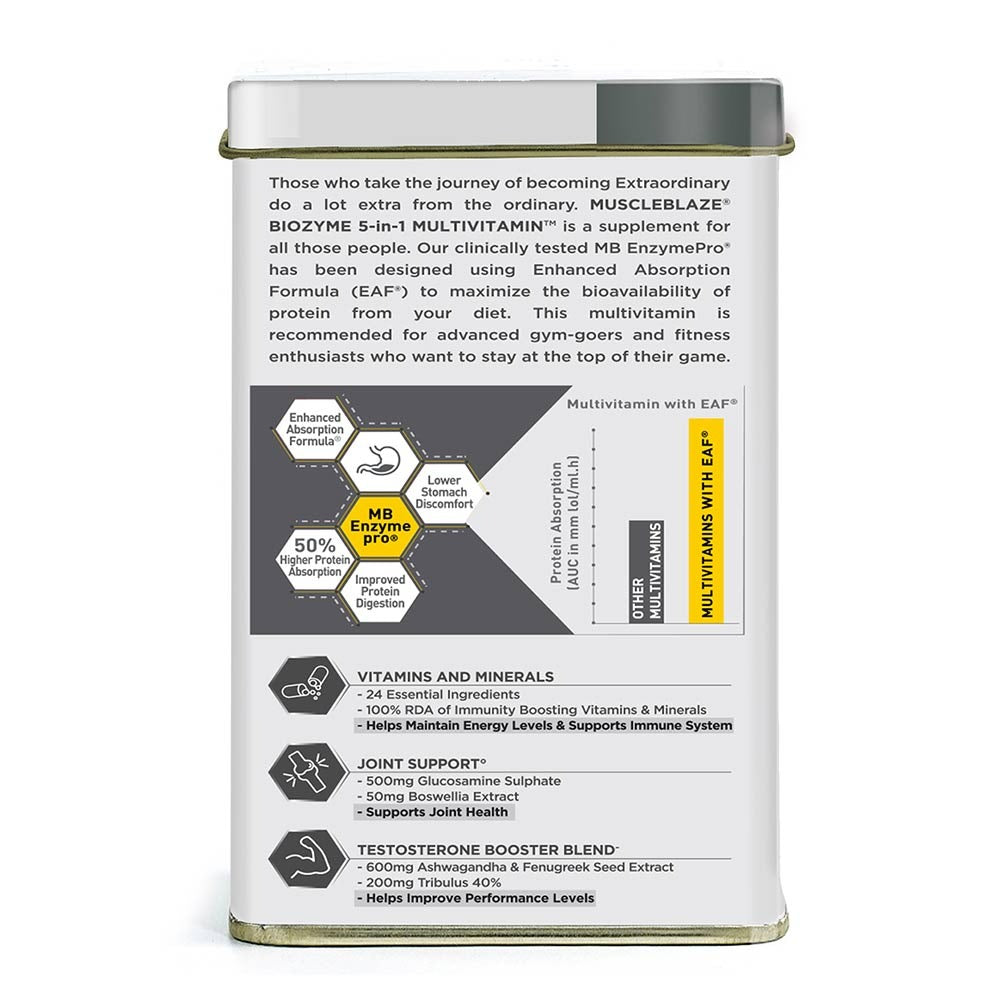 MuscleBlaze Biozyme 5 in 1 Multivitamin