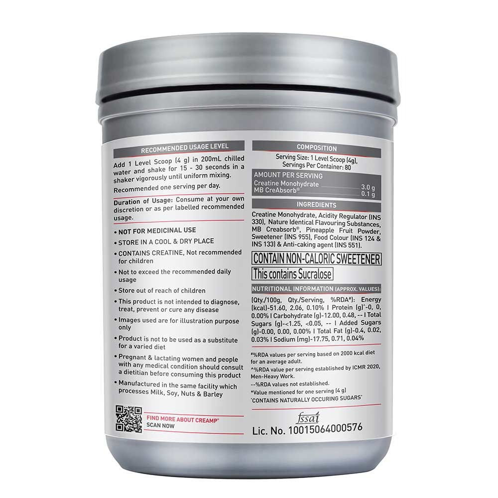 MuscleBlaze Creatine Monohydrate CreAMP