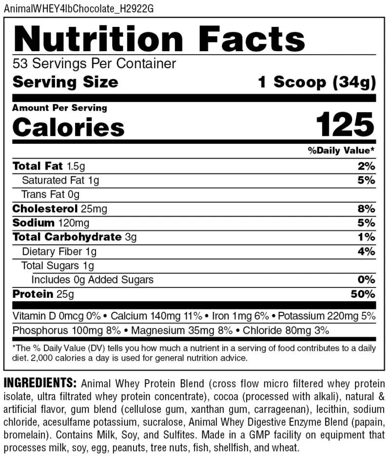 Animal Isolate Loaded Whey Protein | 1.8 kg | Made in USA