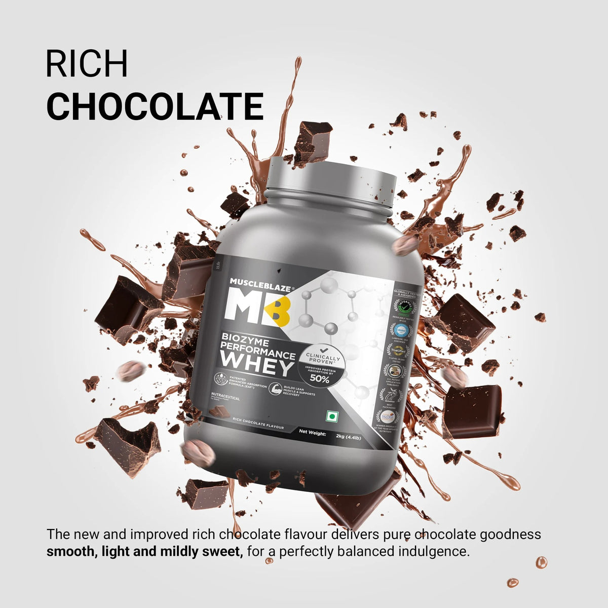 MuscleBlaze Biozyme Performance Whey 2 kg