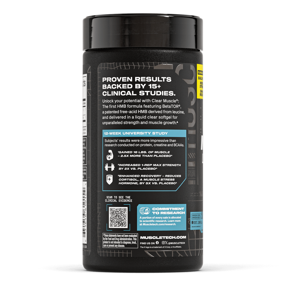Muscletech Clear Muscle Liquid HMB 42 capsules